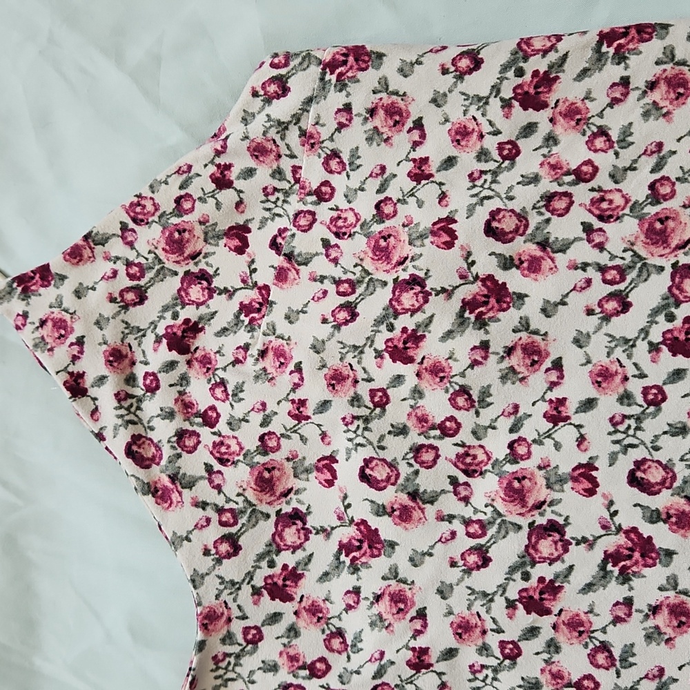 Vibe Pink and White Floral Camisole, Size XS - Picture 3 of 6